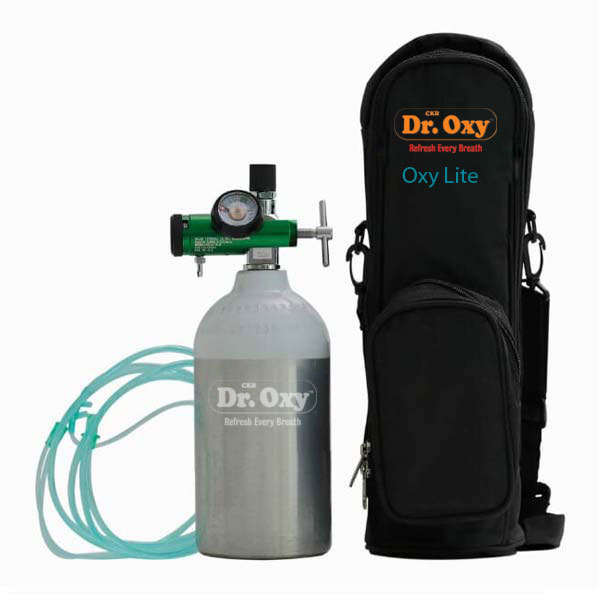 Dr Oxy Portable Ultra Light Medical Oxygen Cylinder Kit (170 Liters)