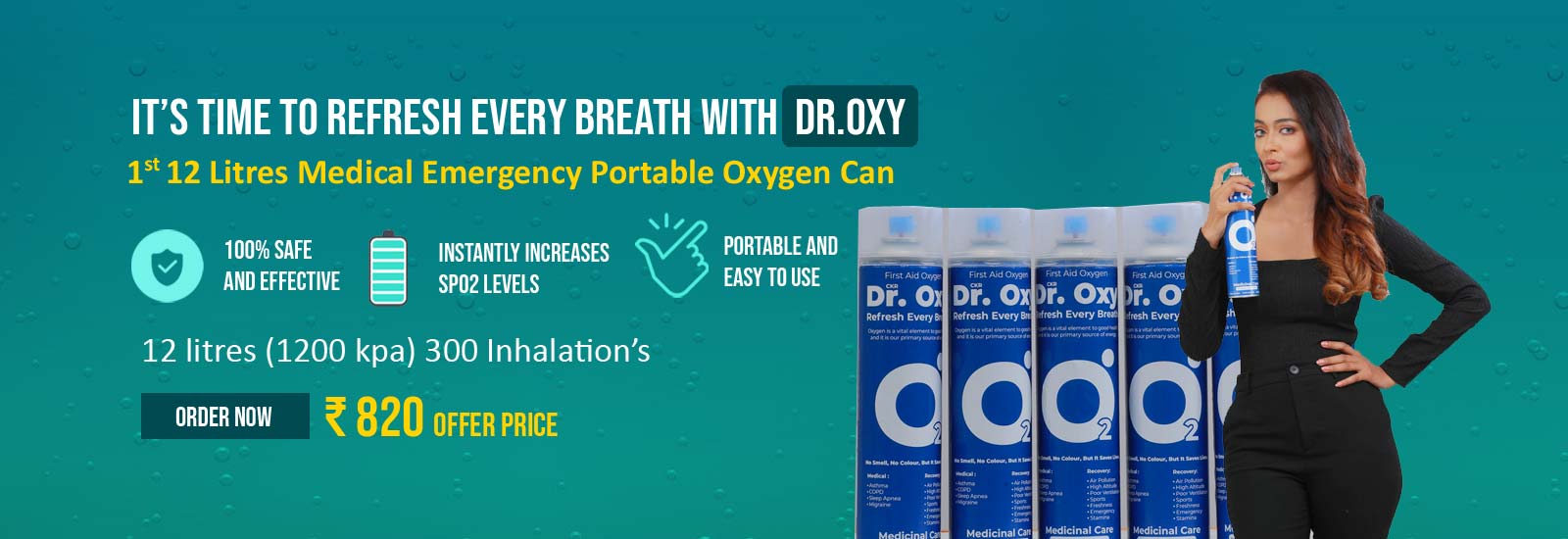 Medical Emergency Portable Oxygen Can